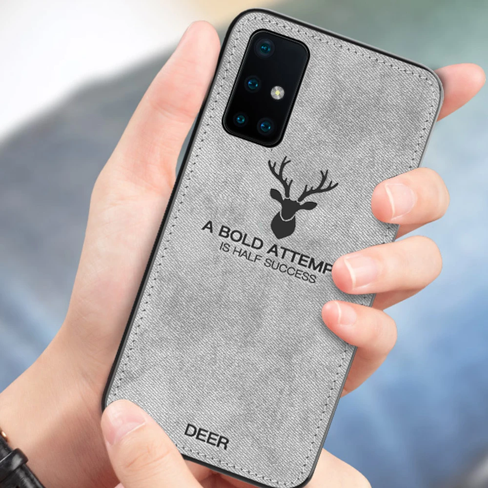 

For Samsung Galaxy A51 A 51 Case Cloth Frabic Cover Durable TPU Phone Case For Samsung A71 A 71 Cover Shockproof Flex Bumper