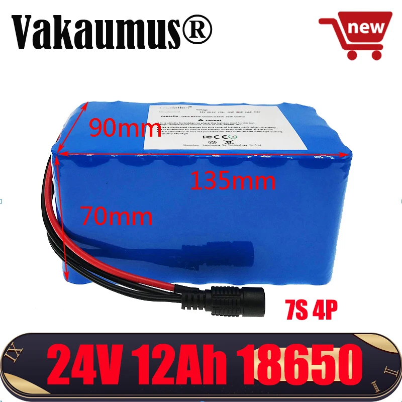 

24V 12ah lithium ion battery pack Built-in 7S BMS 18650 for electric motor bicycle ebike scooter wheelchair cropper highquality