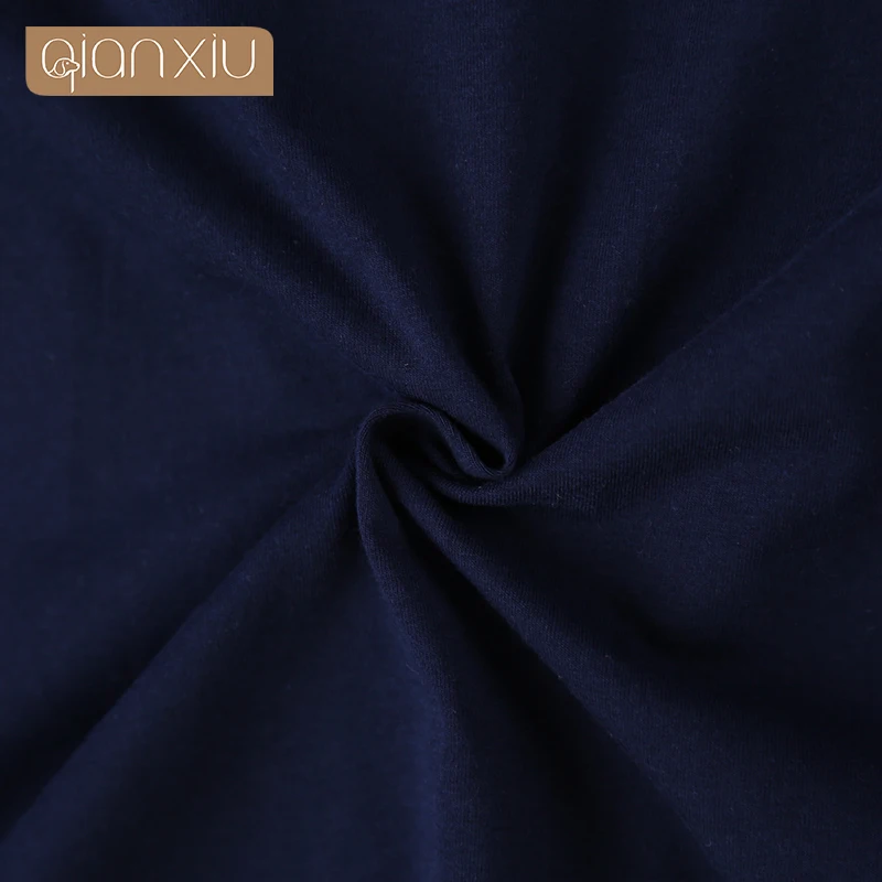 Men's Spring Autumn Cotton Dark Blue Pajamas Crew neck Long Sleeve Suit Home Suit Men's Pajamas Cardian Sleepwear Nightgown