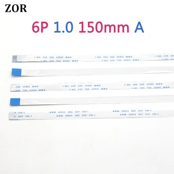 

5pcs 6pin FFC FPC flat flexible cable 1.0mm pitch 6 pin A Forward Same Direction Length 150mm Width 7mm Ribbon Flex Cable