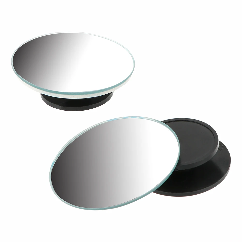 

Small Round Convex Mirror Car RearView Mirror for Car Vehicle Side Blindspot Blind Spot 360 Wide Angle with 3M Tape 2Pcs/Set