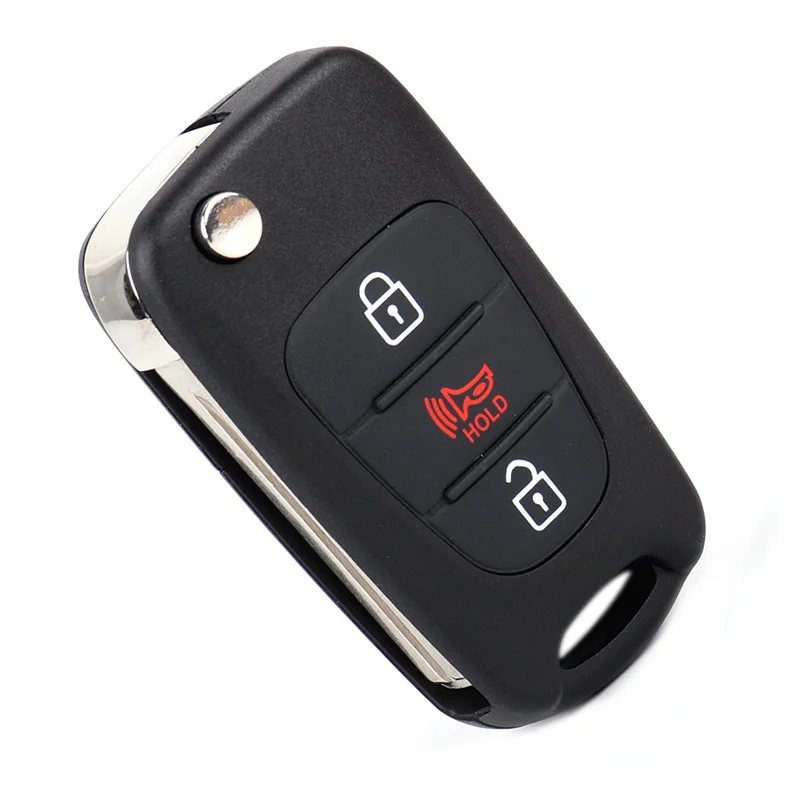 1Pcs 3 Button Folding Car key KIA SOUL NYOSEKSAM11ATX Buttons Flip Remote Key Case Rubber Pad Auto Profession Supplies | Автомобили и