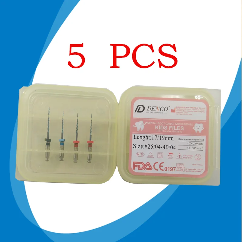 Denco Endodontics Dental Root Canal Endo Files Instruments For Children Kid Files Pediatric