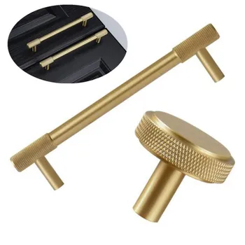 

Brass Handles for Furniture Cabinet Knobs and Handles Cupboard Pulls Handles Kitchen Handle Gold Drawer Knobs Pull