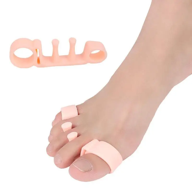 1 Pair Toe Separators Elastic Corrector Straighteners Toe Spacers Relief to Hallux Valgus Foot Care Tools