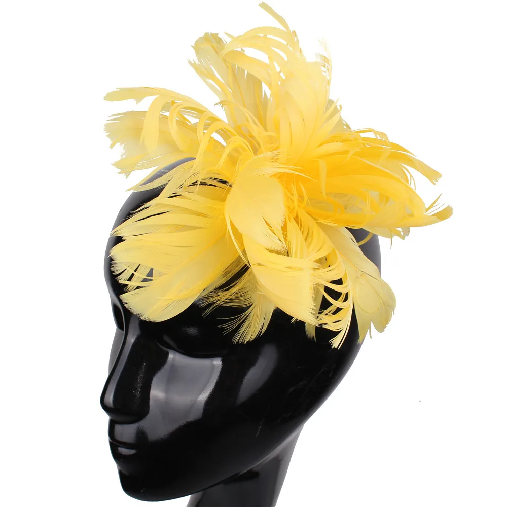 Бесплатная доставка многие цвета высокого качества перо цветы, хорошие аксессуары чародей волосы/броши/партийные шляпы/свадебные шляпы FS61