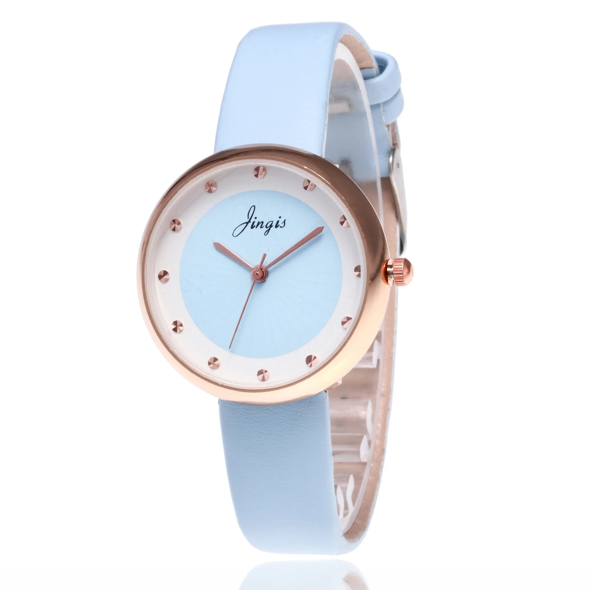 

New Style Fashion WOMEN'S Watch Casual Leather Belt Watch Quartz Couple Watches Derivative Student Watch