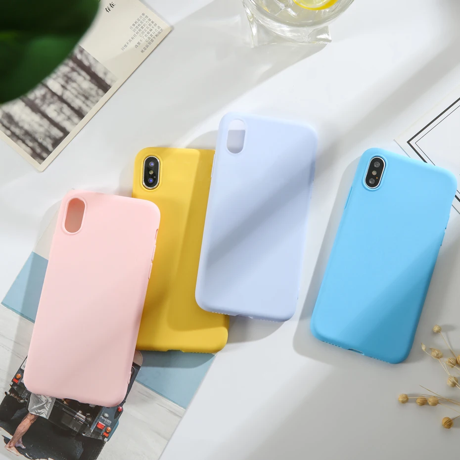 Matte Case for XIAOMI MI 9 SE 9T REDMI 7A 7 K20 Note Cute Soft TPU Silicone Full Protection Cover | Мобильные телефоны и