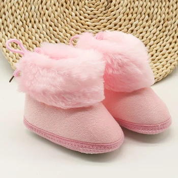 

Warm Newborn Toddler Boots Winter First Walkers Baby Girls Boys Shoes Soft Snow Booties Baby Shoes