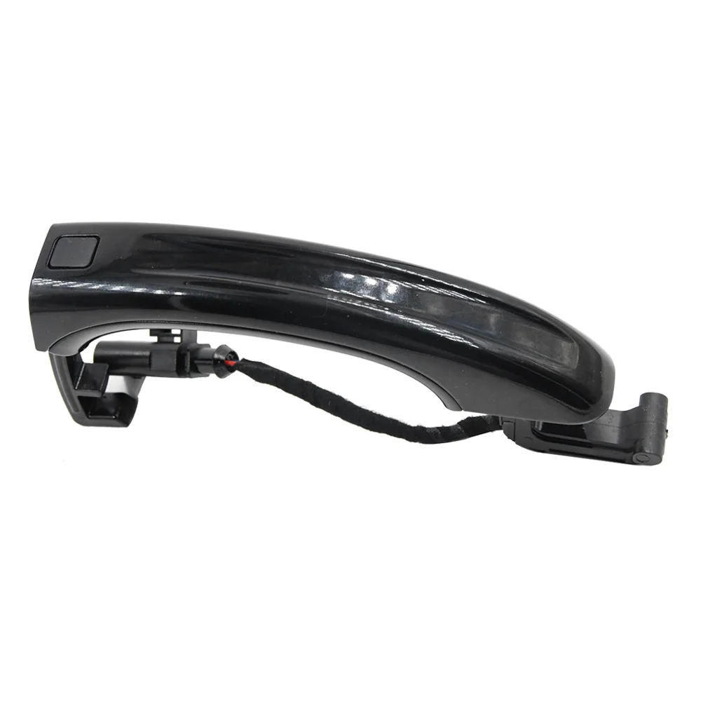 Capteur Poignée De Porte Extérieure Pour Audi Q7 2007-2015 - Lot De 4 Pièces Noir, Résistant Aux Rayures Et Aux Températures