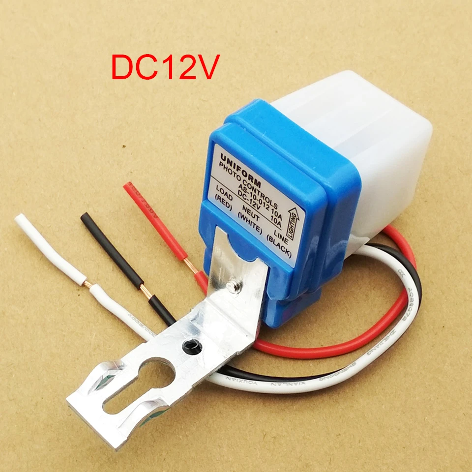 Automatic Auto On Off Photocell street Light Switch DC12V 50 60Hz 10A ...
