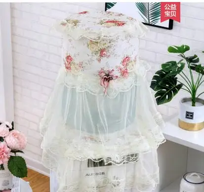 Drinking fountain cover fabric lace garden living room drinking fountain cover bucket 2 piece set
