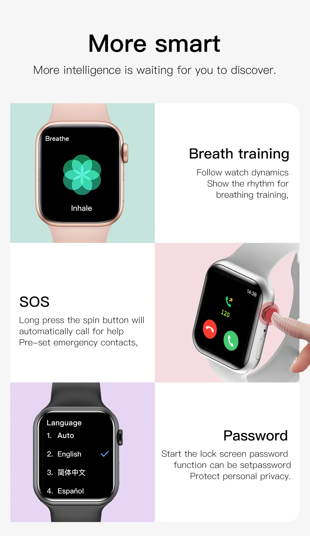 Iwo 14 U Watch 7 Series 7 Smart Watch 2021 Heart Rate Ecg Games Bluetooth Call Smartwatch Men Women Temperature Pk W27 W37 Pro