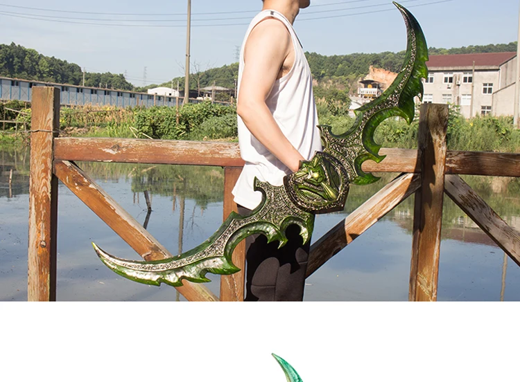 Cos WOW Illidan Stormrage Warglaive of Azzinoth игровое оружие для косплея реквизит 125 см 6,5 кг