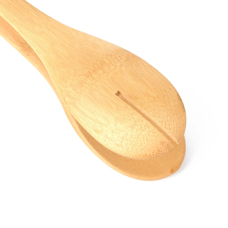 Bamboo Wooden Food BBQ Salad Toast Tongs Cake Pastry Tea Clip Clamp Kitchen Tool 1 Pc Food Tongs