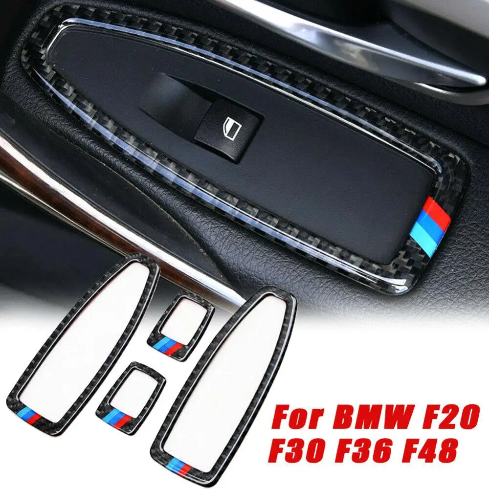 

Car Door Window Switch Frame Trim Cover For BMW F20 F30 F34 F36 F48 1 3 4 Series