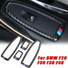 Car Door Window Switch Frame Trim Cover For BMW F20 F30 F34 F36 F48 1 3 4 Series