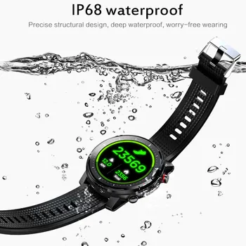 

Full Touch Screen L15 Smart Watch Men Music Control Bluetooth Camera Flashlight IP68 Waterproof PK L5 L9 Smart Watch