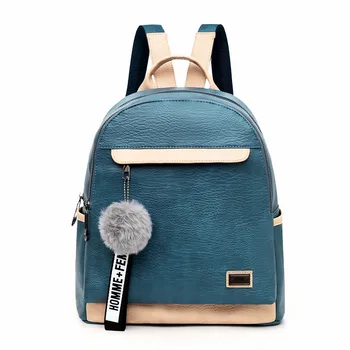 

2020 New Style Fashion Backpack Women's Multi-functional Backpack Waterproof Pu Large Capacity One-Shoulder Handbag