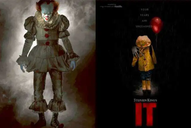 Хэллоуин комплект одежды Стивен Кинга ужас клоун обратно в душ Pennywise вечерние костюм в стиле косплей реквизит с перчатками сапоги воротник
