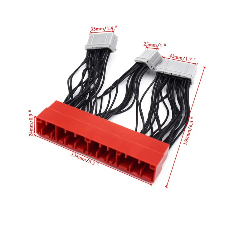 자동차 교체 ECU 점퍼 변환 배선 와이어 하네스, 혼다 시빅 핫 드롭 배송, OBD2A OBD1 하네스, 최신