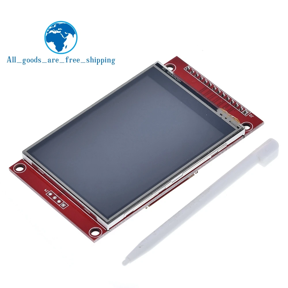 240x320 2," SPI, TFT, ЖК-сенсорный модуль последовательного порта с PBC ILI9341 2,8 дюйма последовательный SPI Белый светодиодный дисплей с сенсорной ручкой