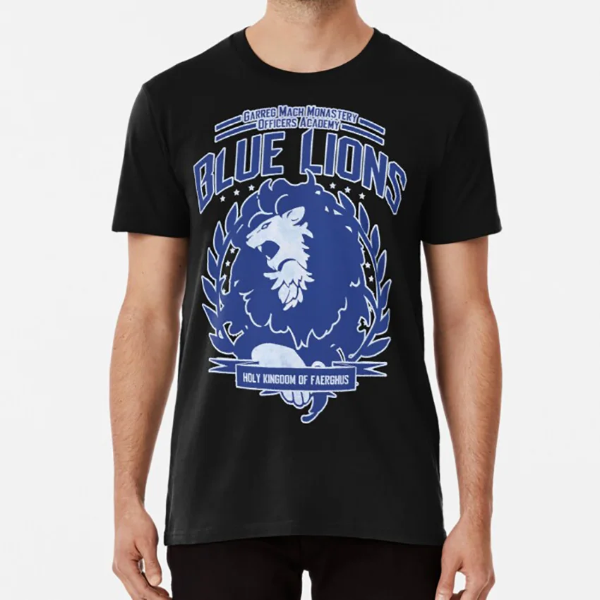 Футболка класса Blue Lions fire emblem три дома синие львы garreg mach dimitri дома|Футболки| |