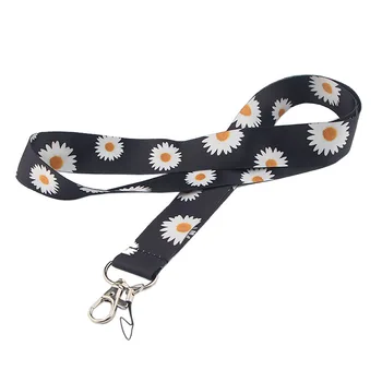 

20pcs/lot Mobile Phone Rope Little Daisy Lanyard ID Card Mobile Phone Sling of Hangtag Halter Key Chain Lanyard AT2093