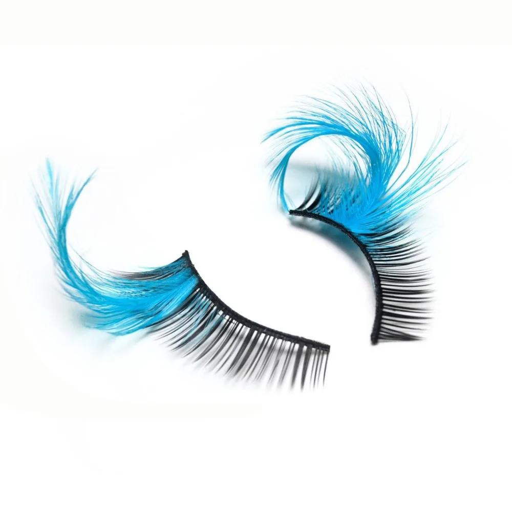 PONYTREE Feather Fake Eyelashes Cosplay Makeup Thick Lashes Extension Colored False Hyperbole -Outlet Maid Outfit Store Hf5609ff859cd4bbeaf31d4eff87f56107.jpg