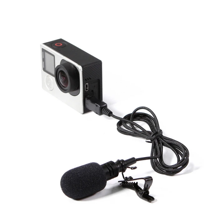 USB стерео внешний микрофон высококачественный микрофон для GoPro Hero 4 3 3+ экшн-камеры VDX99