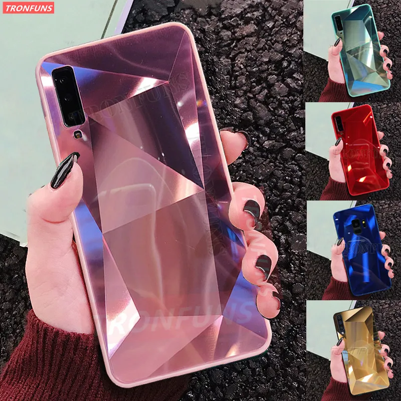 Популярный зеркальный Алмазный чехол для Samsung Galaxy A30s A50 A51 A70 A71 A40 A10s A20 s Note 10 S9 S10 S11