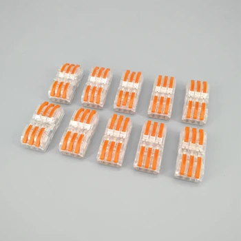 

10 Pcs Compact Wire Wiring Connector Conductor Terminal Block SPL-3