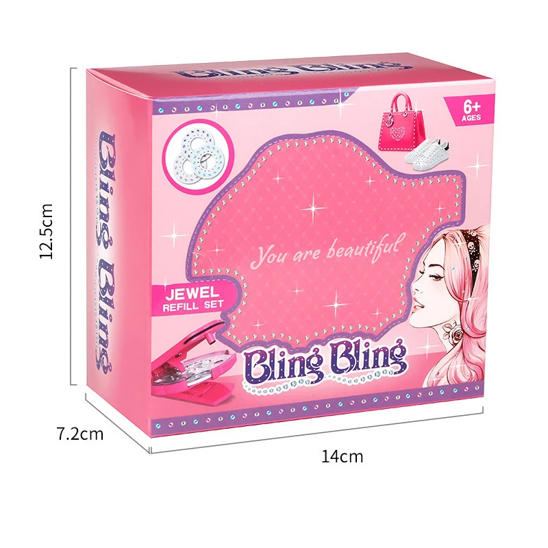 

Shiny girl play house toys DIY beautify toys beautify shoes backpack glasses glasses hair make your beloved items beautiful