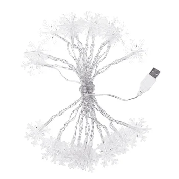 

20LEDs Christmas Snowflake String Light Party Birthday Festival Decor Light String BJStore