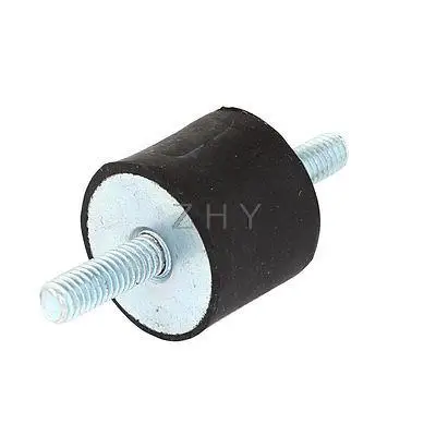 

Double Ends M6 Male Threaded 25mmx20mm Rubber Vibration Isolator Mount