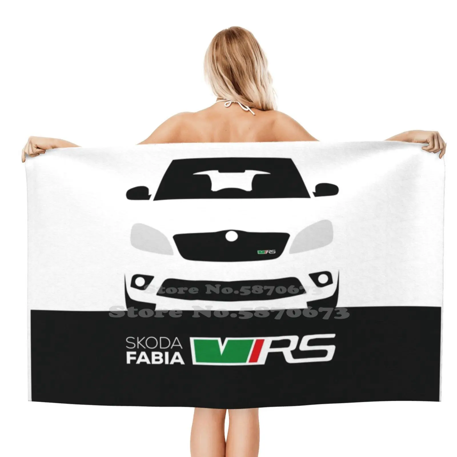 

Mk2 Skoda Fabia Vrs-белые мочалки для купания, быстросохнущее полотенце для душа Skoda Vrs Skoda Fabia Vrs