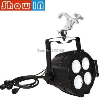 

4*50W COB LED Par Light 3200K/5600K Stage Lighting System Pro Sound DJ Disco Party Nightclub Bar Wedding Event Warm/Cool White