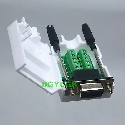 

DHL/EMS 50 Sets*DB9 D-SUB VGA female adapter 9 Pin signals Terminal Breakout Plastic cover screw -h2