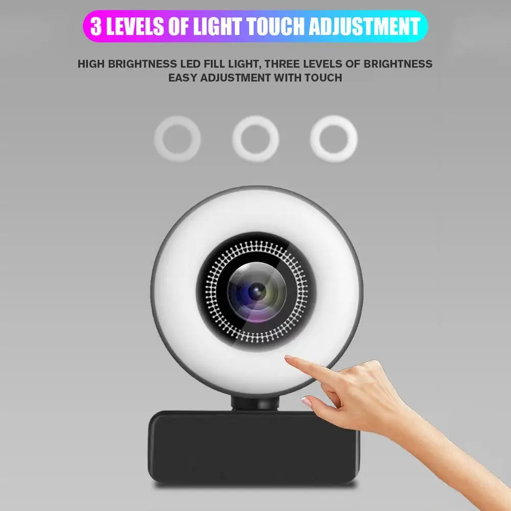 Multifunctional Portable Fill Light Camera HD USB Webcam 5 Million Live Video Supplement | Компьютеры и офис