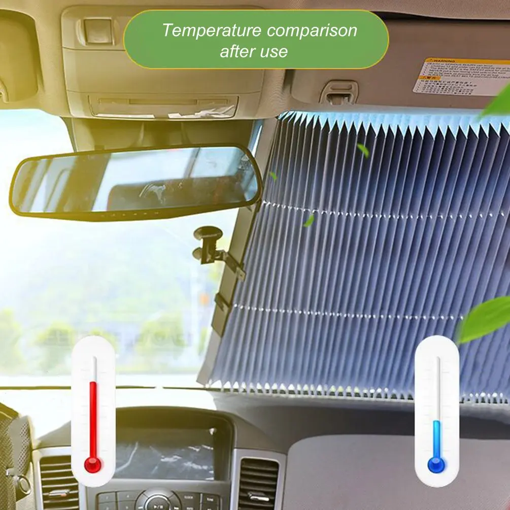 Автомобильный солнцезащитный, изоляционный экран от солнца автоматический выдвижной складной передний козырек на лобовое стекло