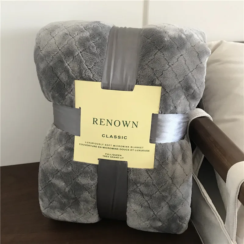 

Renown Export America Gift Blanket Pad Bed Thick Winter Flannel Coral Velvet Sheet Nap Take Blanket