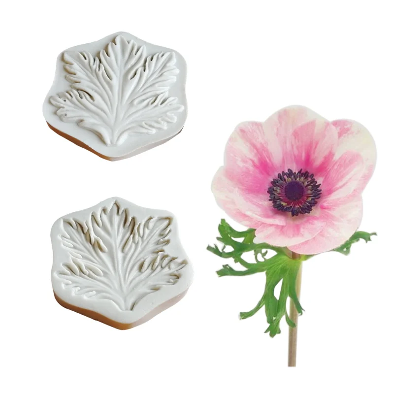 Anemone лист Veiners силиконовые формы для украшения торта Формы мастики инструменты