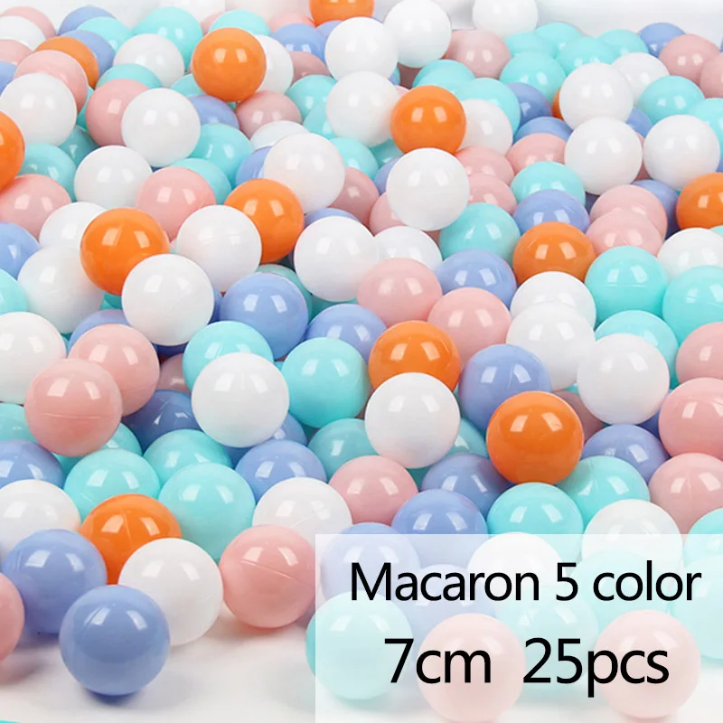 Экологичная забавная игрушка океанские шары Красочные Мягкие пластиковые волнистые шарики водный бассейн надувной мяч открытый детский плавательный Яма игрушки на открытом воздухе - Цвет: macaron5-25-7cm