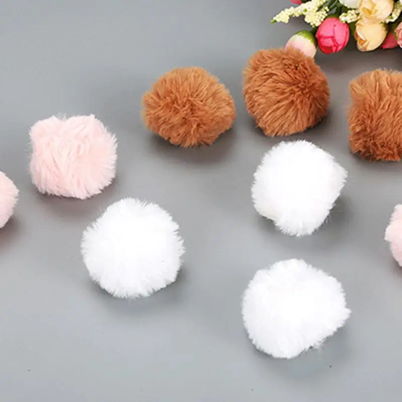 Cat Training Educational Toy Color Grinding Claw Filled Cotton Rabbit Fur Ball