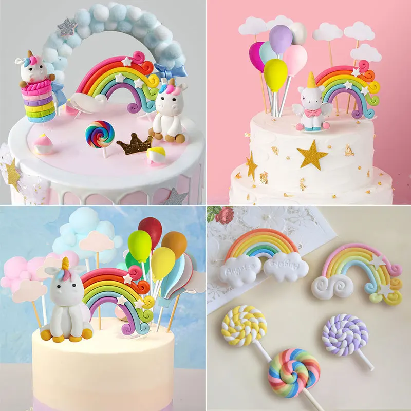 

Unicorn Cake Topper Unicorn Birthday Party Supplies Unicorn Birthday Rainbow Cake Topper Deco 1st Girl Birthday Party Unicornion