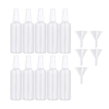 

15pcs 100ml Transparent Spray Bottles Portable Travel Bottle Fine Spray Empty Bottle for Perfume Cosmetics (10pcs Transparent Bo