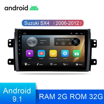 

2Din Android 9.1 Car Radio For Suzuki SX4 2006 2007 2008 2009 2010 2011 2012 2013 9" 2G+32G Car Multimedia Player GPS Navigation