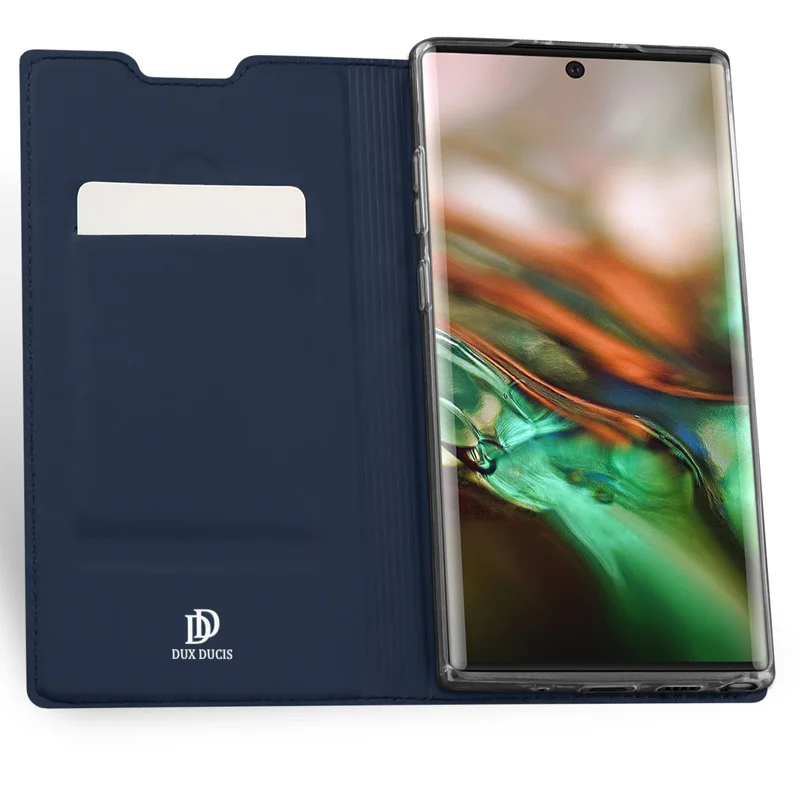 DUX DUCIS чехол для samsung Galaxy Note 10 Plus Книга Флип кожаный кошелек с застежкой Чехол