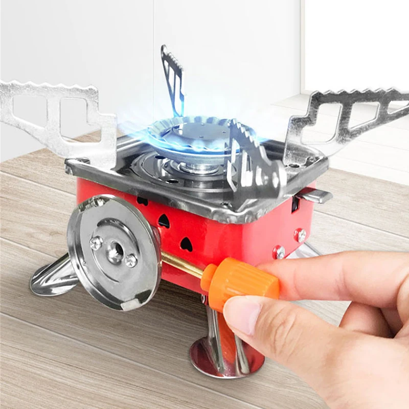 New Outdoor Gas Burner For Camping Stove Lighter Tourist Equipment Kitchen Cylinder Propane Grill Powerful Wind Proof | Спорт и