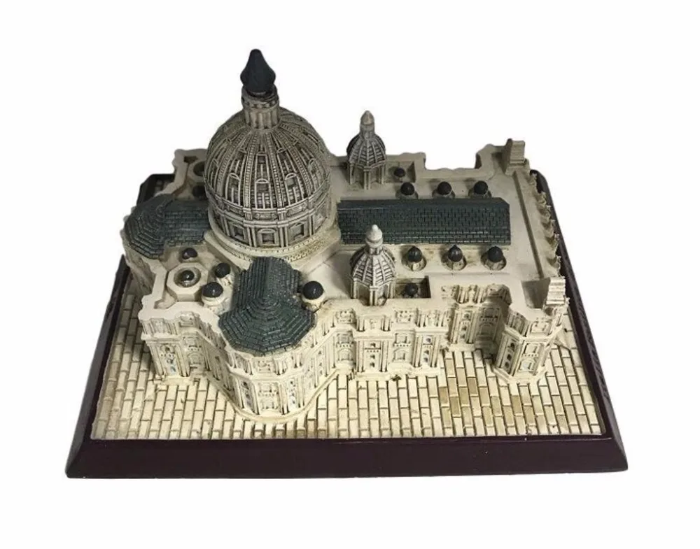Italy St. Peter's Basilica Creative Resin Crafts World Famous Landmark Model Tourism Souvenir Gifts Collection Home Decor